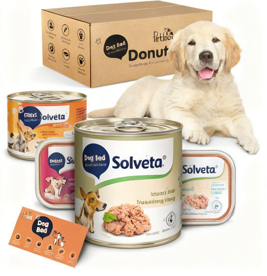 Solveta® Helicopter Tail-Wag Gourmet Dog Cans: Juicy Meaty Feasts Your Pup Will Go Zoomies For!